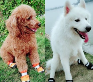 Reflective Fleece-Lined Dog Boots