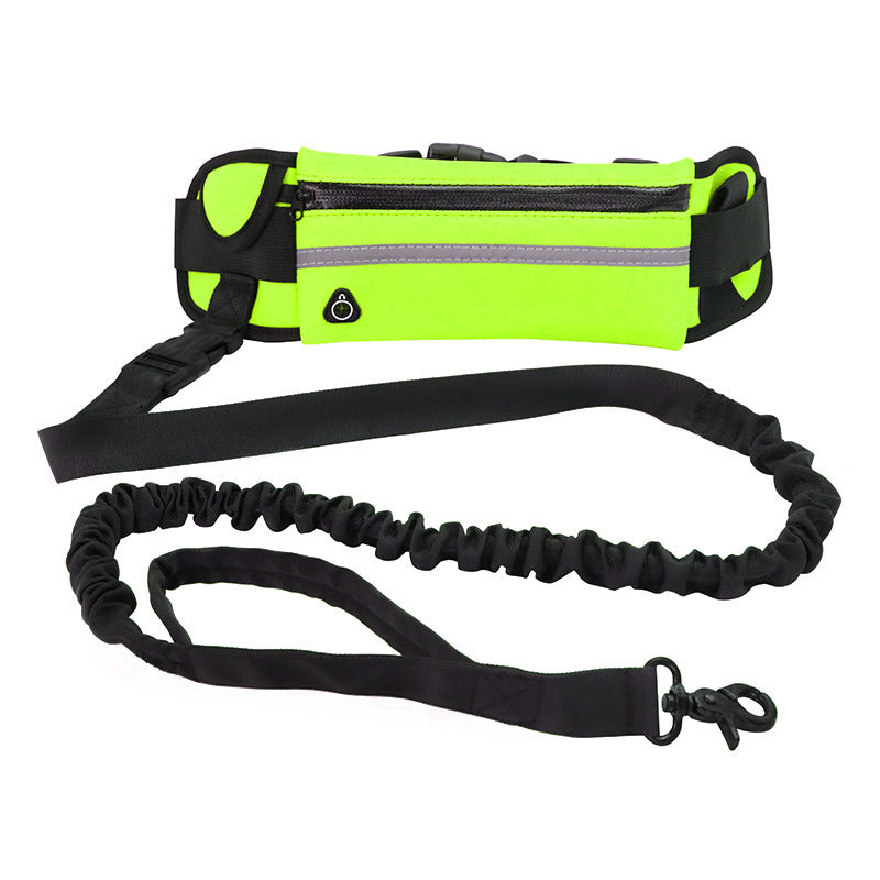 Hands-Free Bungee Dog Leash with Waist Belt
