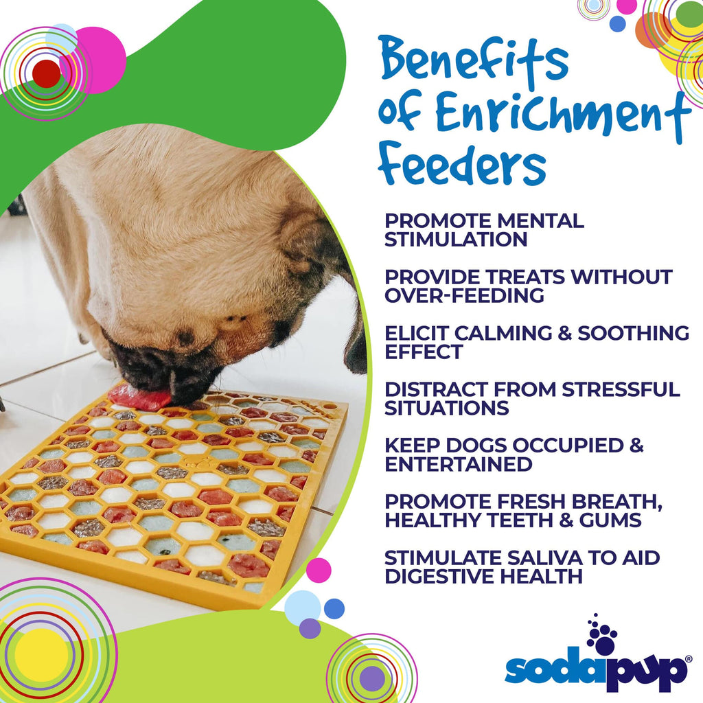 SodaPup Honeycomb eMat — Enrichment Lick Mat
