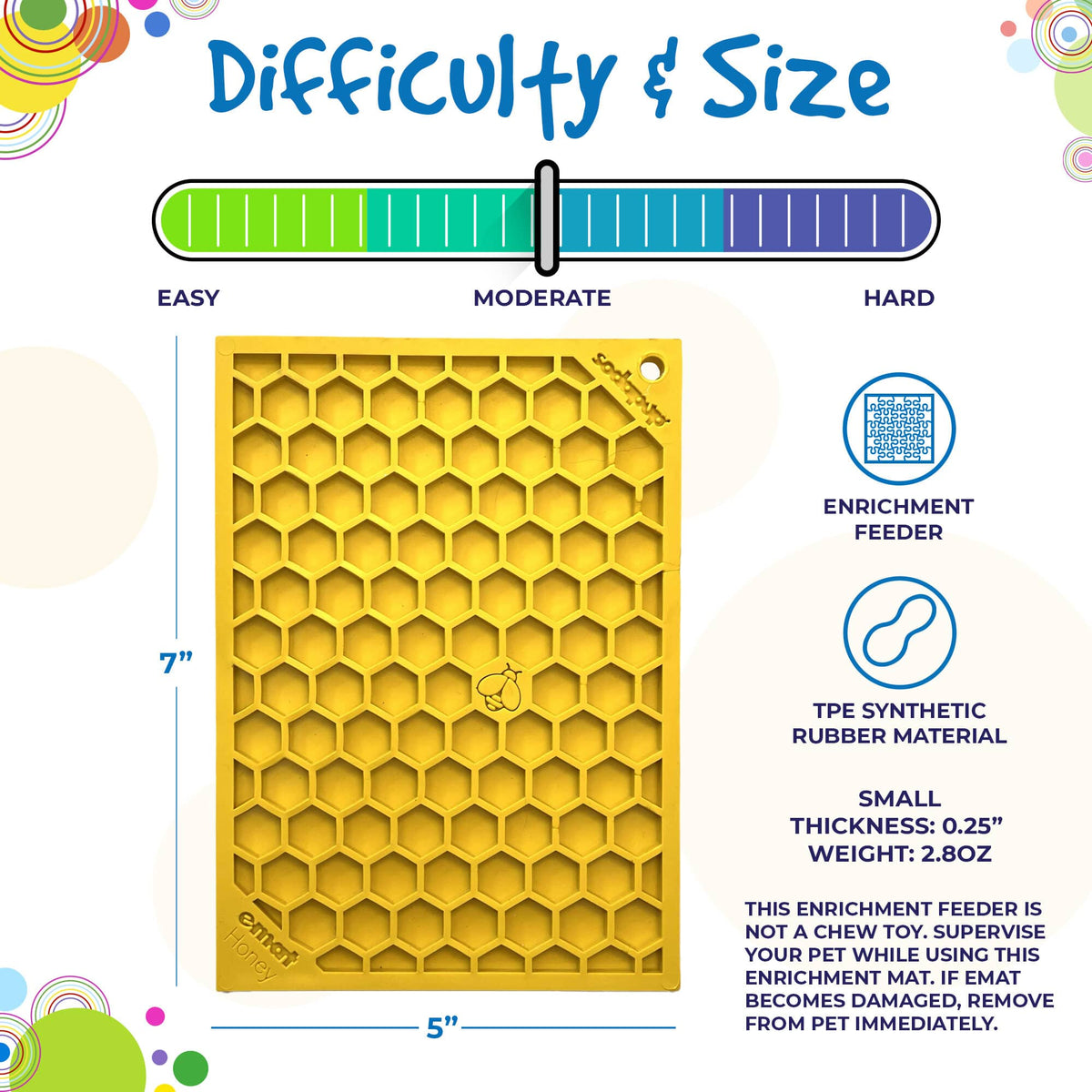 SodaPup Honeycomb eMat — Enrichment Lick Mat
