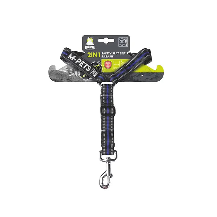 M-Pets Hiking 2-in-1 Leash & Seat Belt