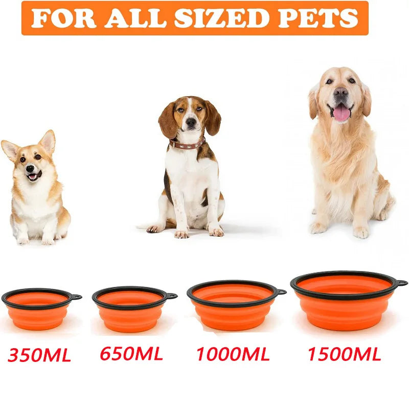 Collapsible Silicone Travel Dog Bowl