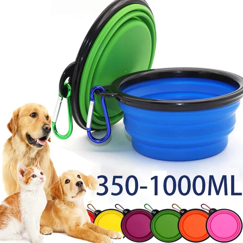Collapsible Silicone Travel Dog Bowl
