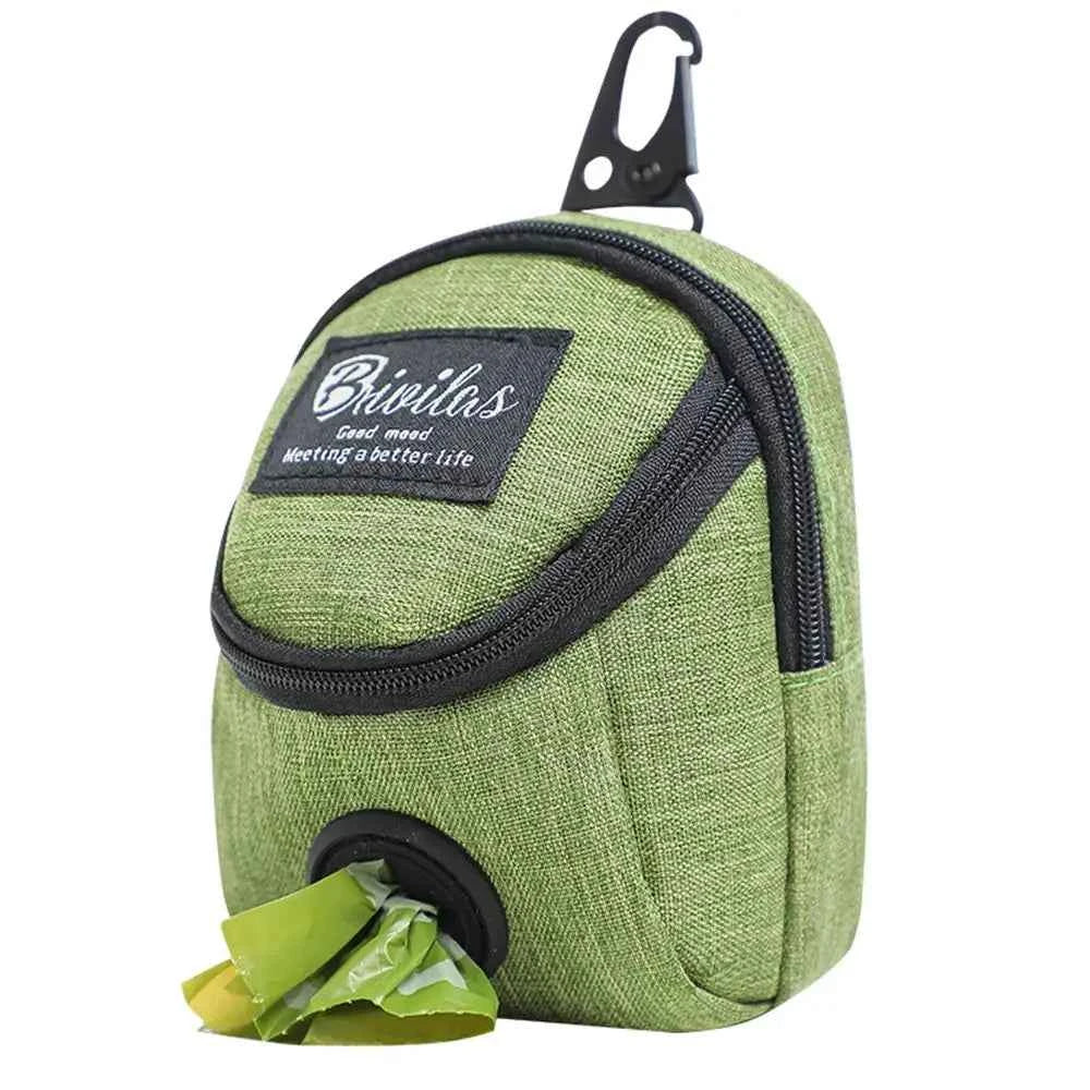 Dog Treat Training Pouch with Built-In Poop Bag Dispenser