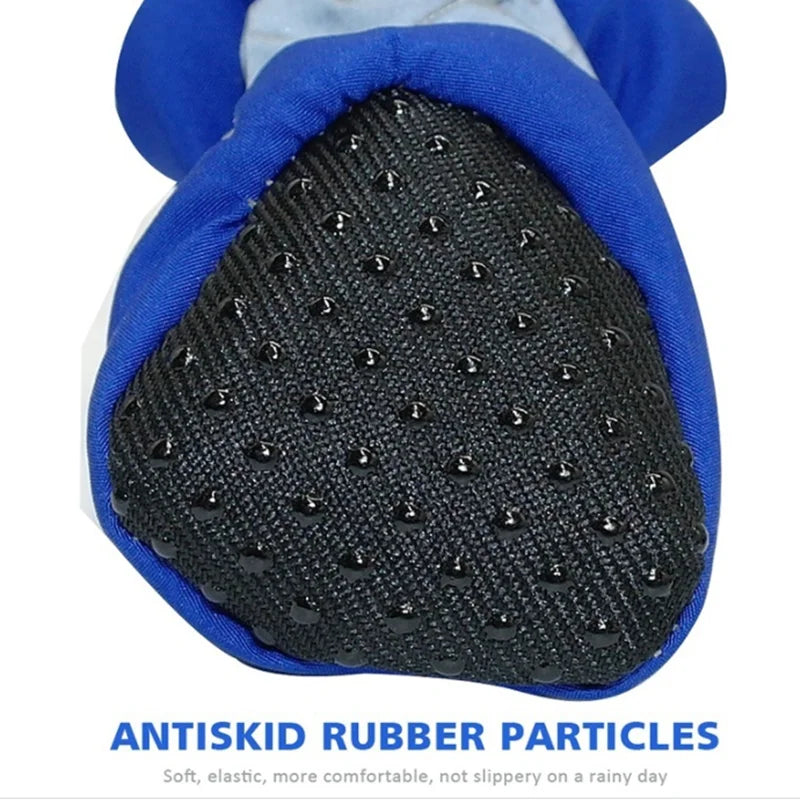 Colorful Dog Rain Booties — Set of 4