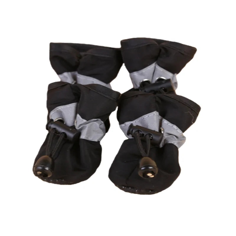 Colorful Dog Rain Booties — Set of 4
