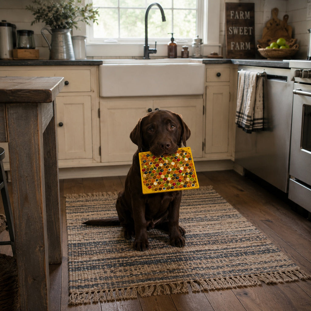 SodaPup Honeycomb eMat — Enrichment Lick Mat