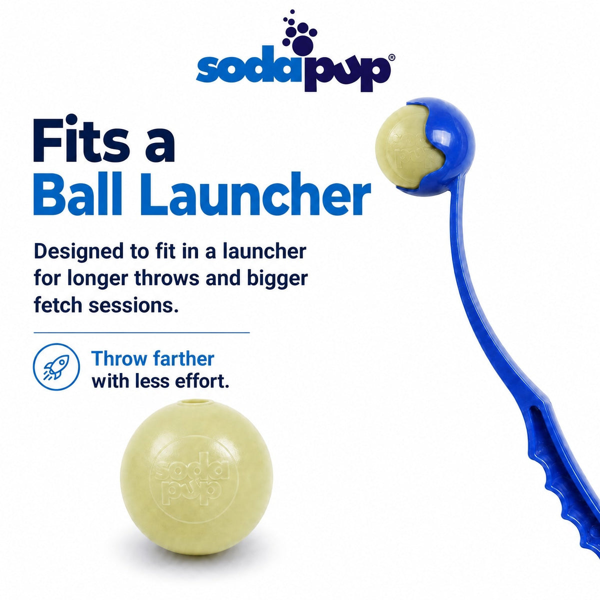 SodaPup Glitter Ball — Fetch & Treat Toy