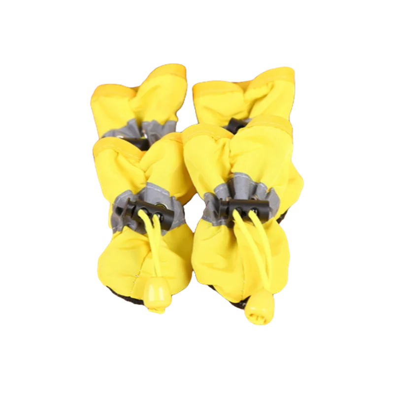 Colorful Dog Rain Booties — Set of 4