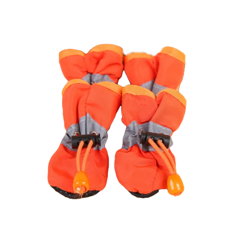 Colorful Dog Rain Booties — Set of 4