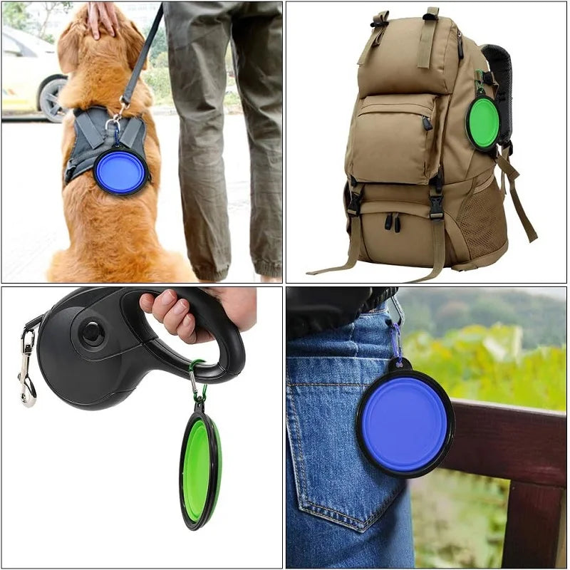 Collapsible Silicone Travel Dog Bowl