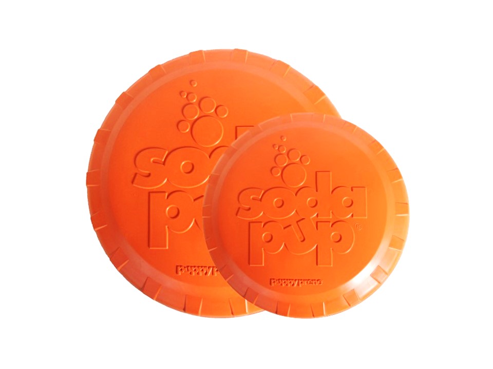 SodaPup Bottle Top Flyer — Rubber Fetch Disc