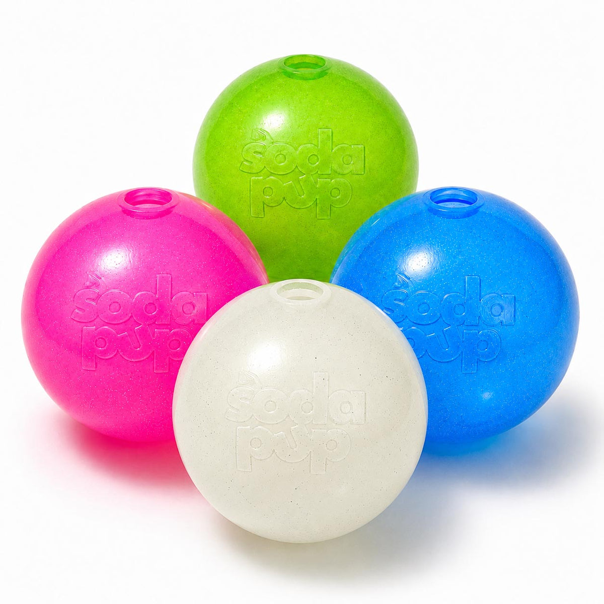SodaPup Glitter Ball — Fetch & Treat Toy