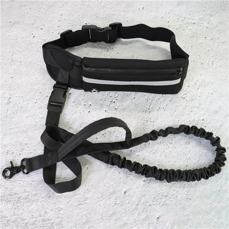 Hands-Free Bungee Dog Leash with Waist Belt