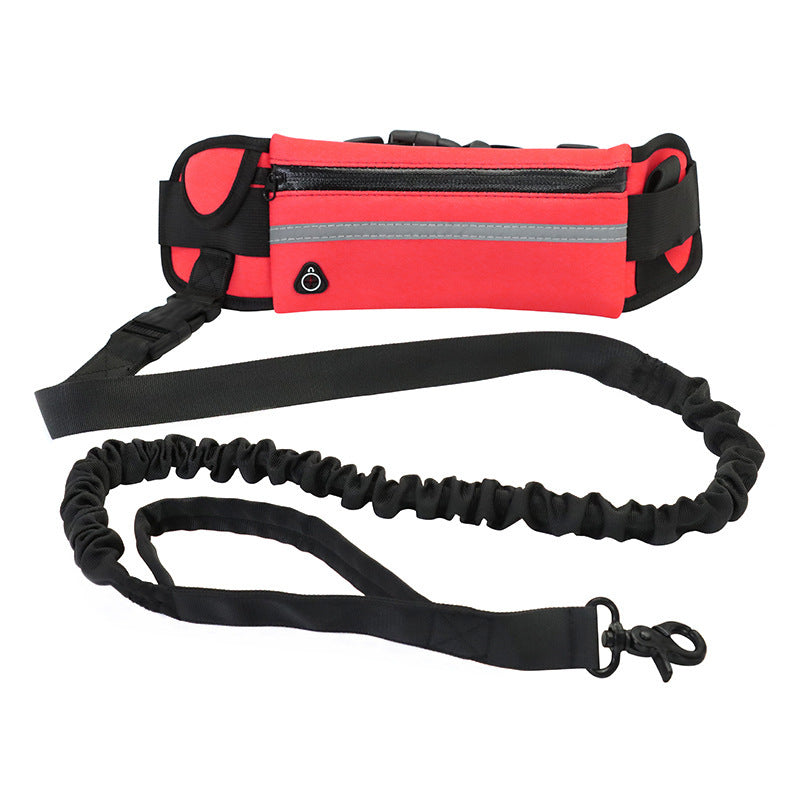 Hands-Free Bungee Dog Leash with Waist Belt