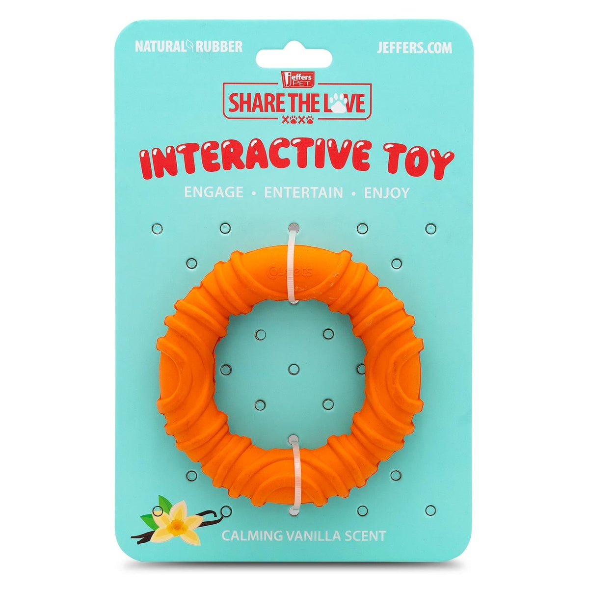 Jeffers Wavy Ring Rubber Tug Toy