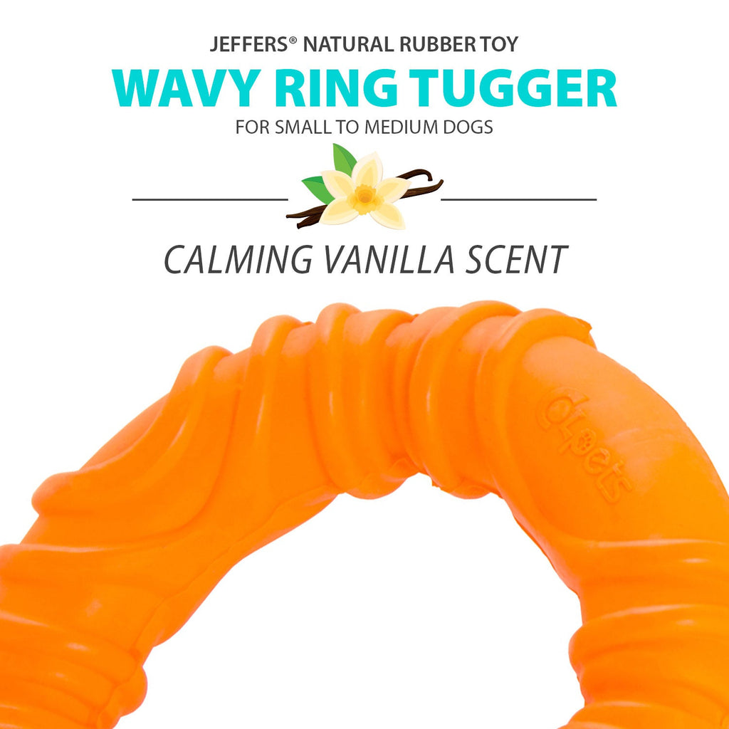Jeffers Wavy Ring Rubber Tug Toy