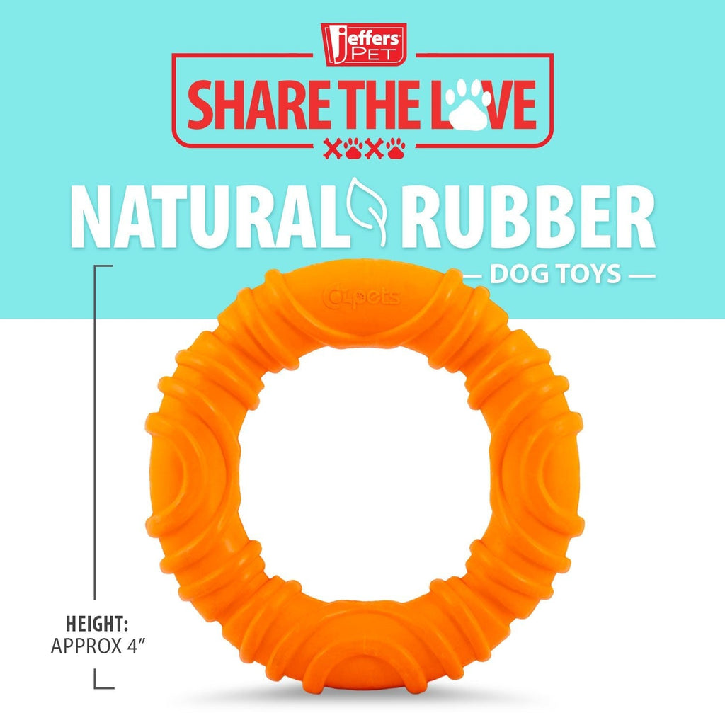 Jeffers Wavy Ring Rubber Tug Toy
