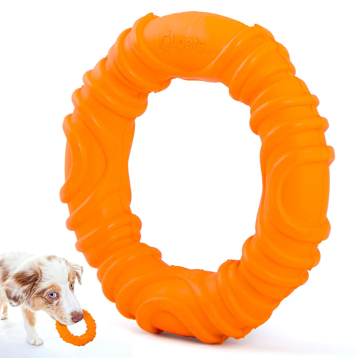 Jeffers Wavy Ring Rubber Tug Toy