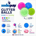 SodaPup Glitter Ball — Fetch & Treat Toy