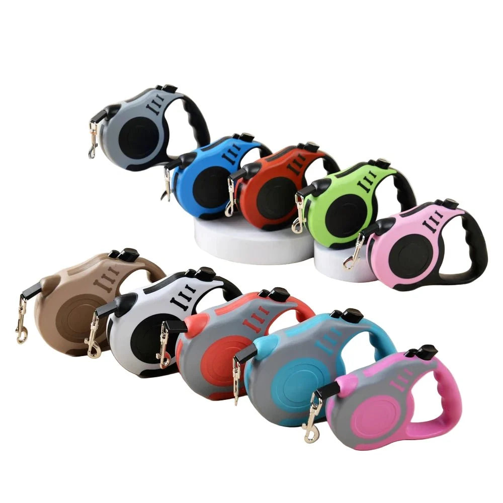 Retractable Dog Leash — 3 m / 5 m