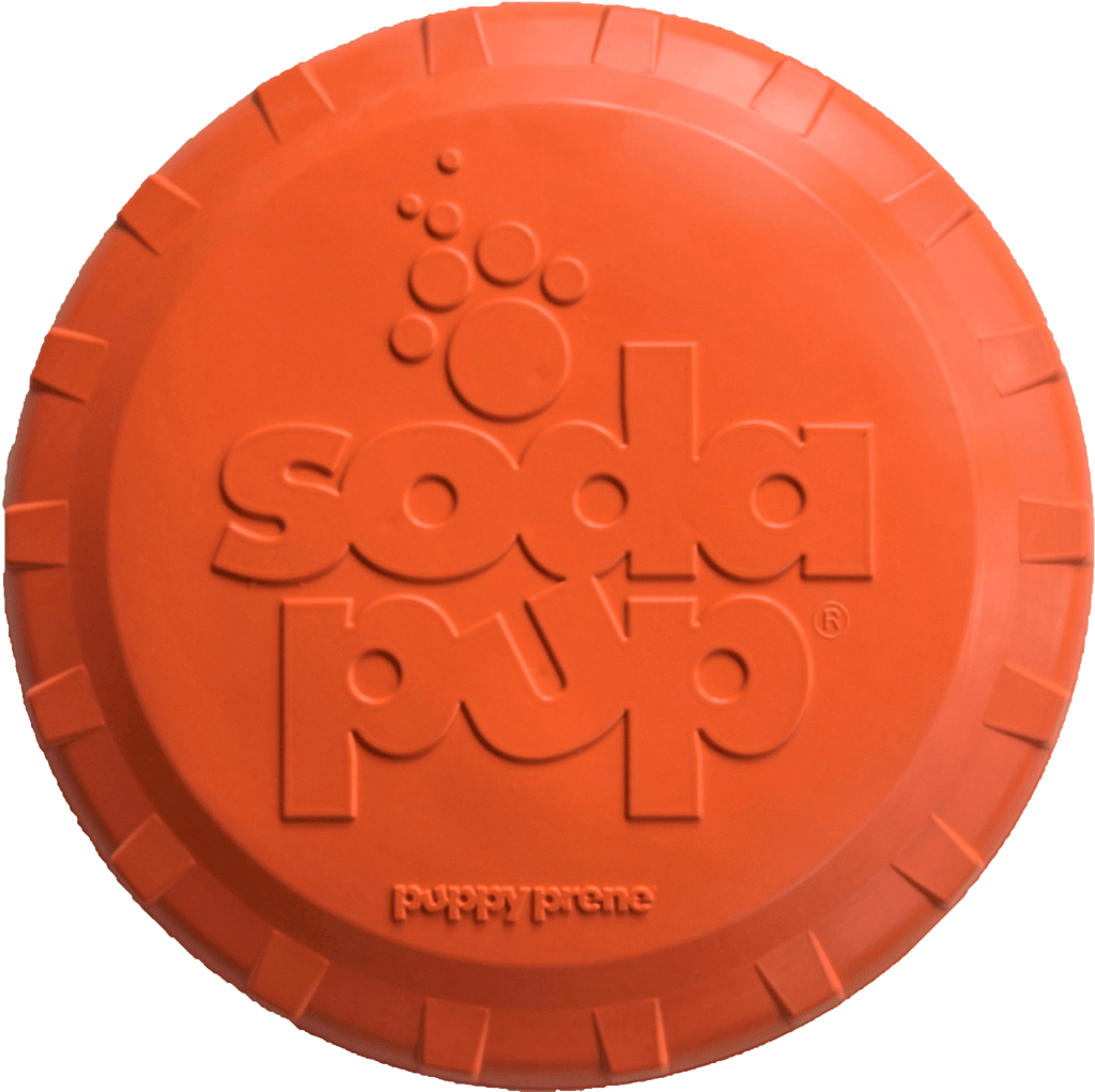 SodaPup Bottle Top Flyer — Rubber Fetch Disc