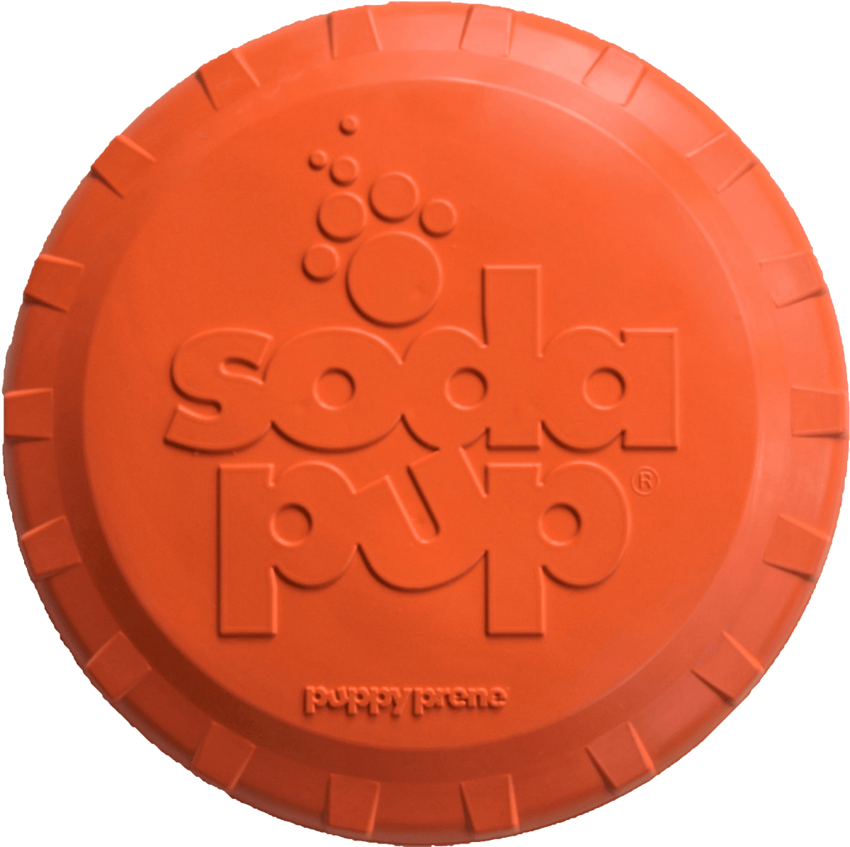 SodaPup Bottle Top Flyer — Rubber Fetch Disc