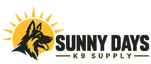 Sunny Days K9 Supply sun and dog logo
